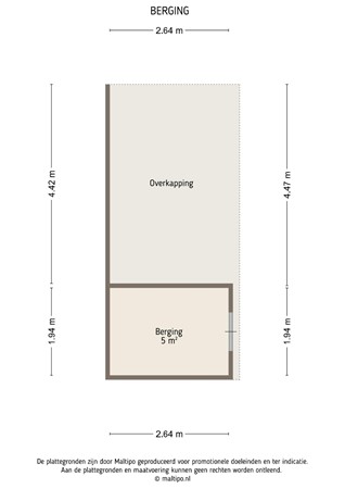 Floorplan - Dr. A. Kuyperweg 26, 4153 XB Beesd